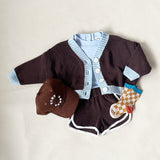 Carter Terry Towelling Shorts - Dark Chocolate