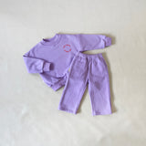 Oslo Wide Leg Tracksuit - Lilac