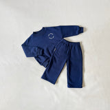 Oslo Wide Leg Tracksuit - Navy