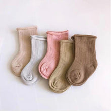 Load image into Gallery viewer, Ribbed Socks - Sky Blue