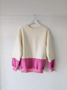 Teen Frankie Colour Block Jumper - Pink