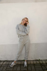 Adult Woodie Logo Tracksuit - Grey Marle