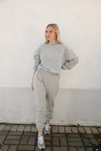 Adult Woodie Logo Tracksuit - Grey Marle
