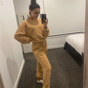 Adult Woodie Logo Tracksuit - Fawn