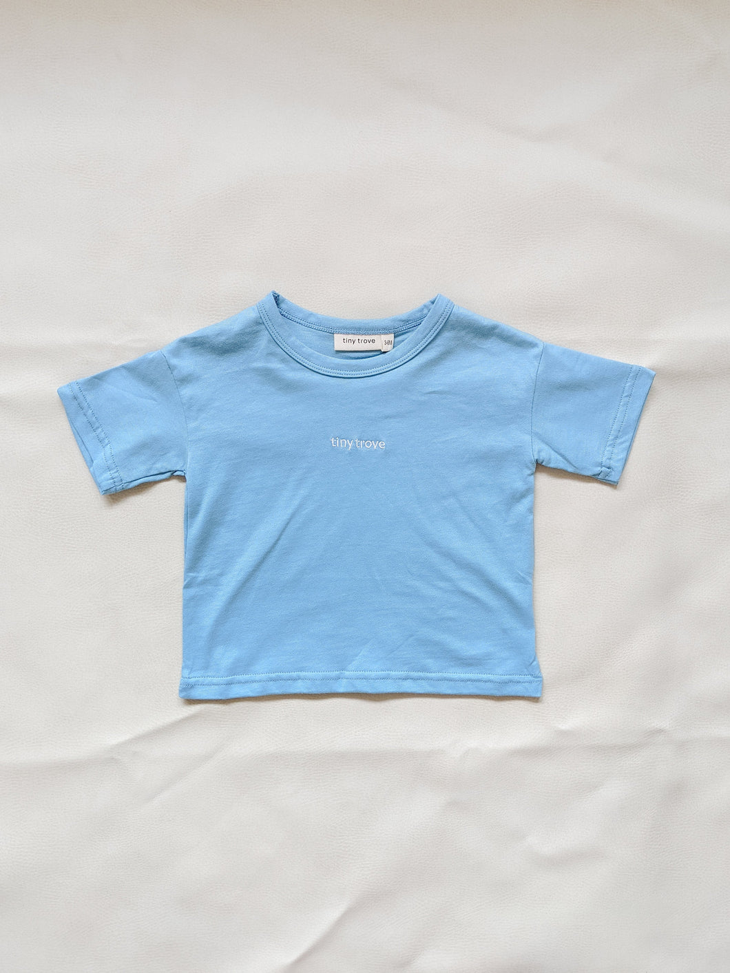 Ambrose Logo Embroidered Tee - Blue/White