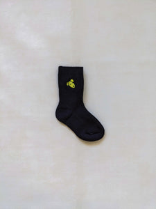 Animal Ribbed Socks (Pack of 3) - Black/White/Green