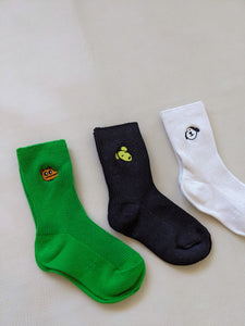 Animal Ribbed Socks - Green
