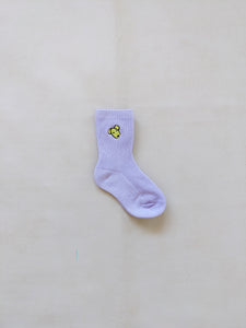 Animal Ribbed Socks (Pack of 3) - Lilac/Lime/Pink