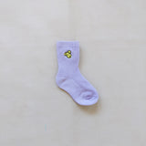 Animal Ribbed Socks - Lilac