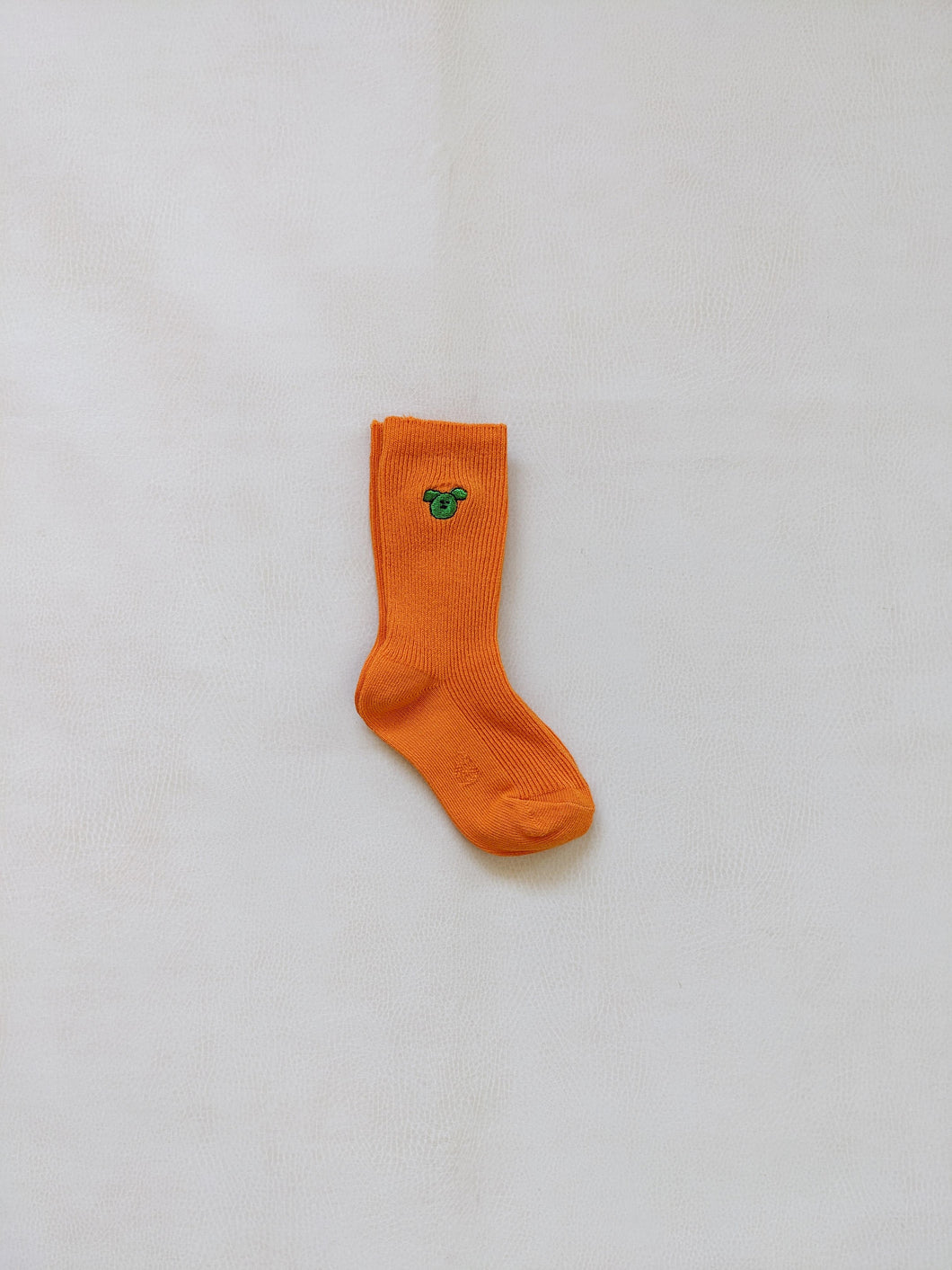 Animal Ribbed Socks - Orange