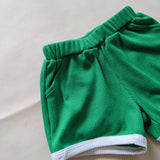 Austin Contrast Waffle Cotton Set - Green/White (ONLINE EXCLUSIVE)