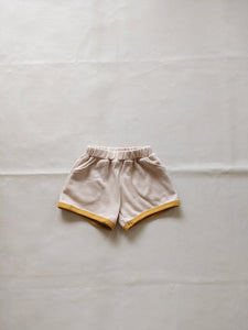 Austin Contrast Waffle Cotton Set - Golden/Beige