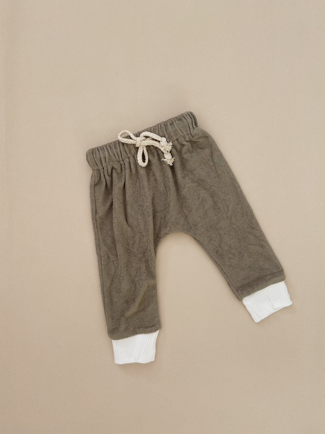 Avalon Contrast Pants - Moss 4Y