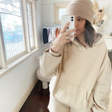 Adult Rumi Logo Hoodie Jumper - Beige