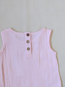 Bowie Sleeveless Jumpsuit - Marshmallow Pink