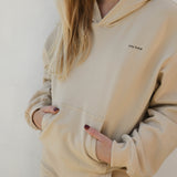 Adult Rumi Logo Hoodie Jumper - Beige