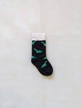 Load image into Gallery viewer, Dino Socks - Black