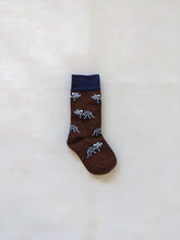 Load image into Gallery viewer, Dino Socks - Chocolate