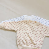 Everest All Over Logo Tracksuit - Butter/Burgundy (3-6m & 6-12m)