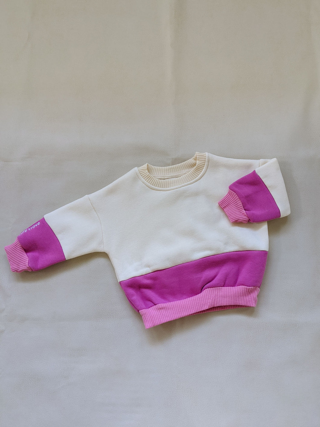 Frankie Colour Block Jumper - Pink