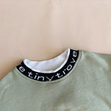 Hansel Logo Neck Jumper - Sage