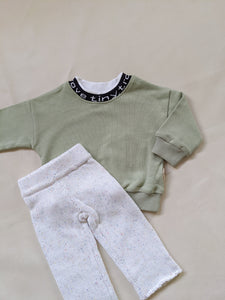 Peppa Sprinkle Knit Pant - Pearl