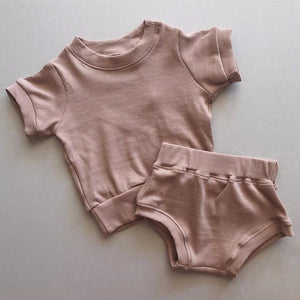 Roo Mini Ribbed  Set - Mauve