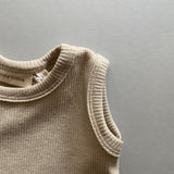 Cali Waffle Bodysuit - Oat