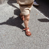 Olympia Velcro Sandals - Brick