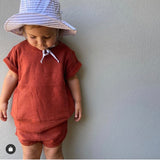 Malibu French Terry Set - Terracotta