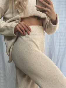 Gigi Women's Knit Pant - Cream Sprinkle