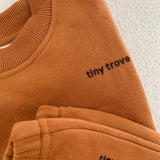Adult Woodie 3D Logo Tracksuit - Cinnamon