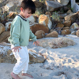 Hansel Logo Neck Jumper - Sage