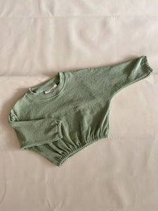 Jett Mini Ribbed Pullover - Sage