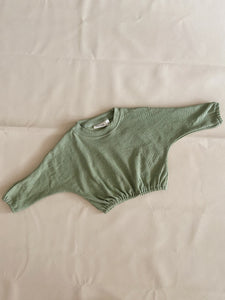 Jett Mini Ribbed Pullover - Sage