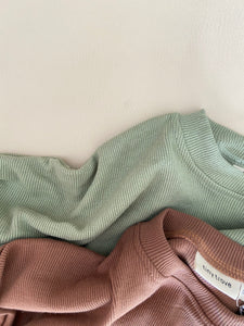 Jett Mini Ribbed Pullover - Sage