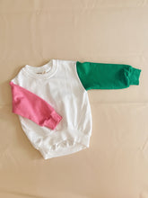 Load image into Gallery viewer, Juno Colour Block Jumper - Pink/Green