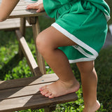 Austin Contrast Waffle Cotton Set - Green/White (ONLINE EXCLUSIVE)