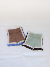 Load image into Gallery viewer, Lennon Contrast Knit Shorts - Sage/Cocoa
