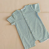 Magnolia Terry Towel Playsuit - Fern Stripe