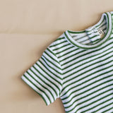 Magnolia Terry Towel Playsuit - Fern Stripe