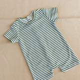 Magnolia Terry Towel Playsuit - Fern Stripe