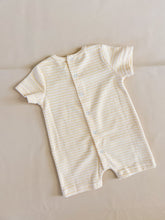 Load image into Gallery viewer, Magnolia Terry Towel Playsuit - Lemon Stripe