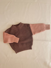 Load image into Gallery viewer, Martin Colour Block Knit Jumper - Cocoa/Clay