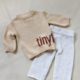 Peppa Sprinkle Knit Pant - Pearl