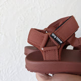 Olympia Velcro Sandals - Brick