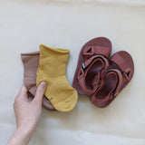 Olympia Velcro Sandals - Brick