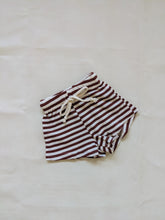 Load image into Gallery viewer, Holliday Waffle Cotton Stripe Set - Cocoa/Cream