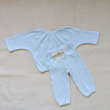 Bambi Waffle Cotton Set - Icy Blue