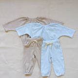Bambi Waffle Cotton Set - Icy Blue